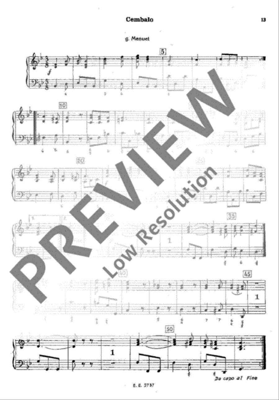 Musique de table Harpsichord scores gallery preview page 14