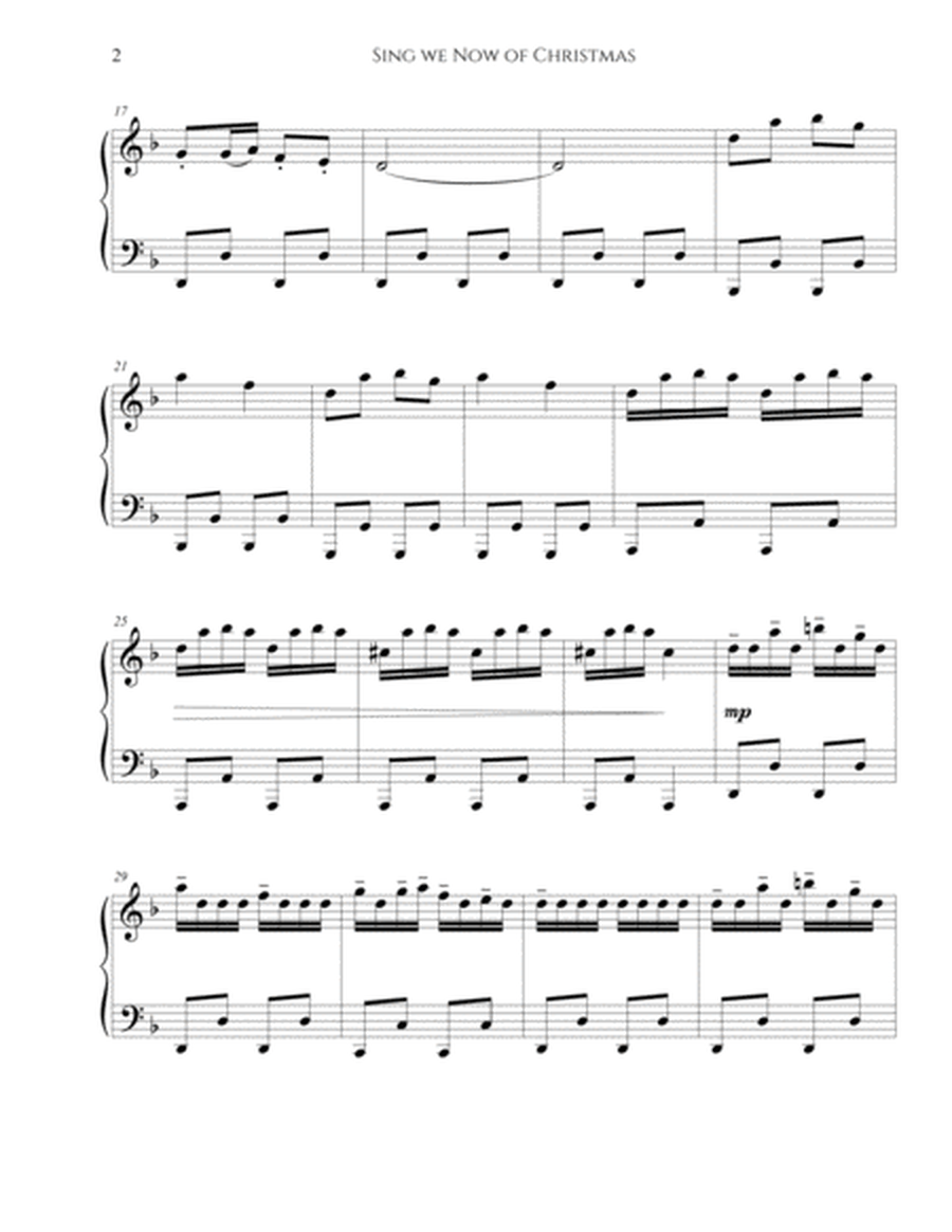 Sing We Now Of Christmas – Late Intermediate Christmas Piano Sheet Music image number null
