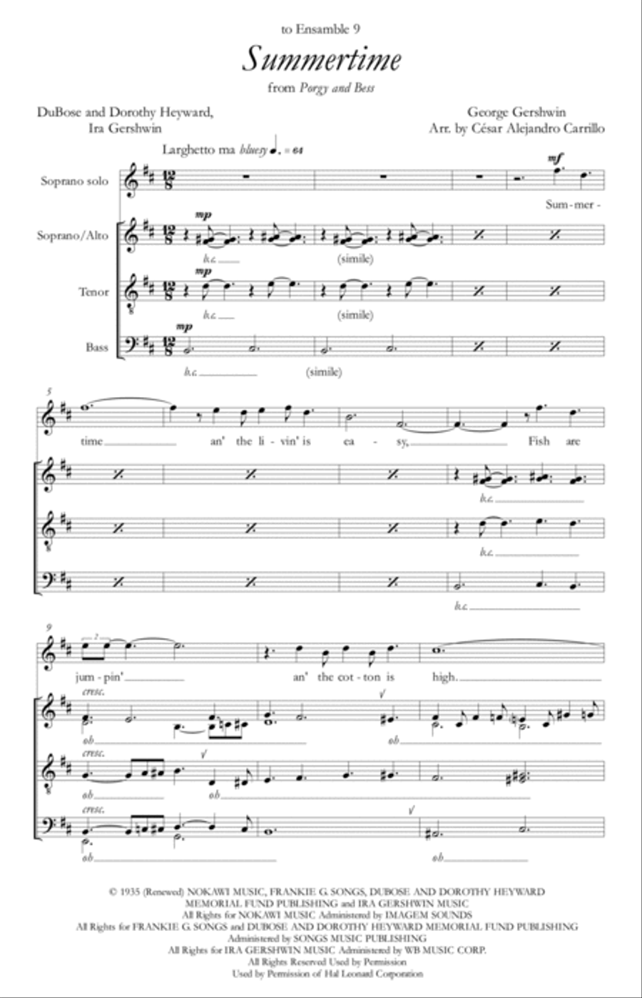 Summertime Divisi scores gallery preview page 3