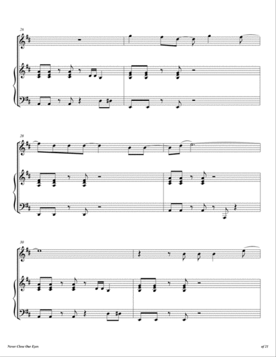 Never Close Our Eyes Flute Solo scores gallery preview page 6