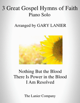 Book cover for 3 GREAT GOSPEL HYMNS OF FAITH (for Piano Solo)