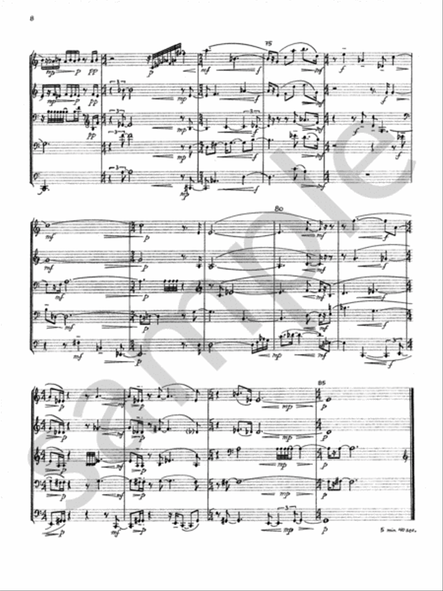 Quintet-Brass Quintet Quintet-Brass Quintet Brass Quintet scores gallery preview page 10