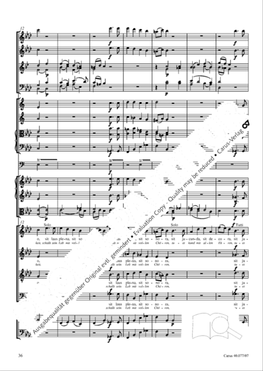 Lauda Sion 4-Part scores gallery preview page 49