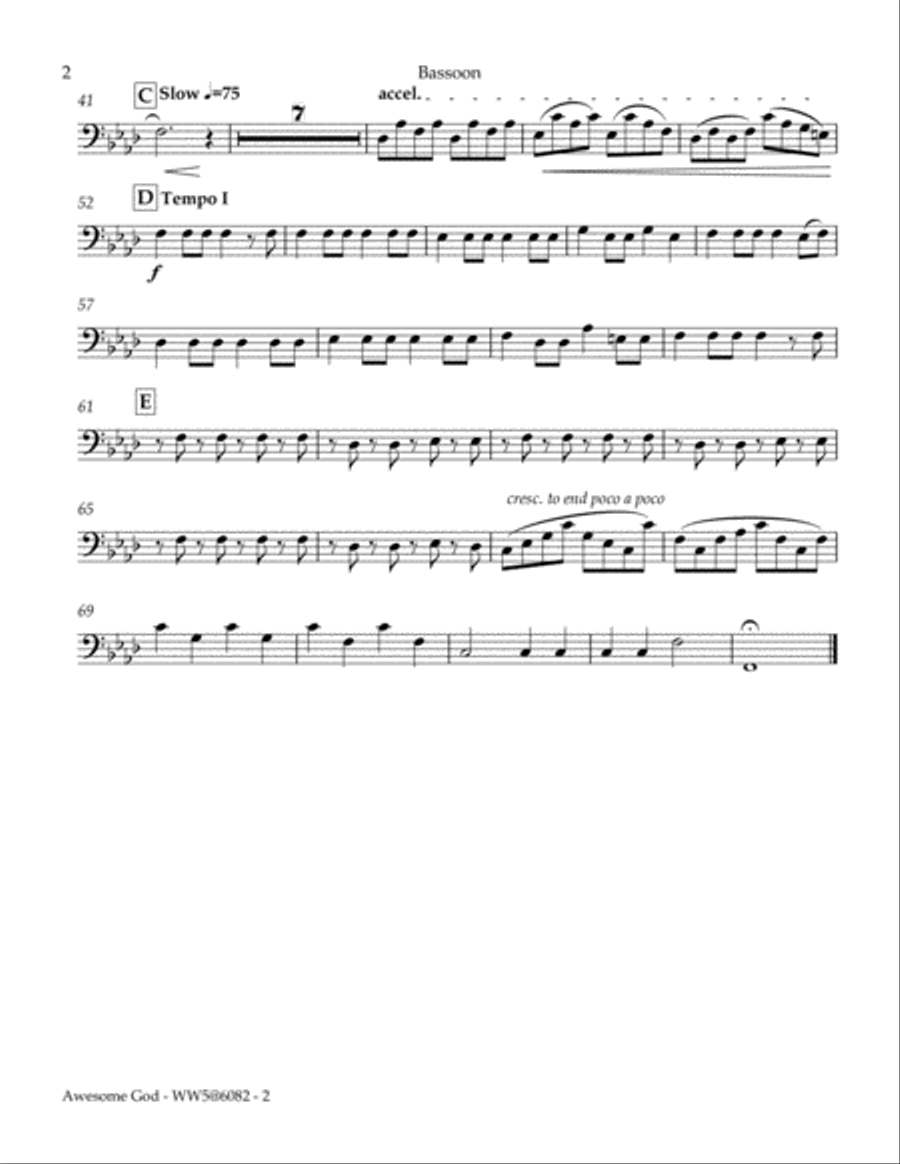 Awesome God Awesome God Woodwind Quintet scores gallery preview page 3