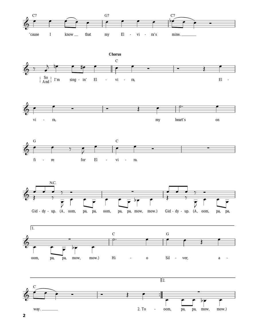 Elvira Electric Guitar scores gallery preview page 2