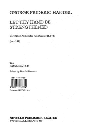Book cover for G.F. Handel: Let Thy Hand Be Strengthened