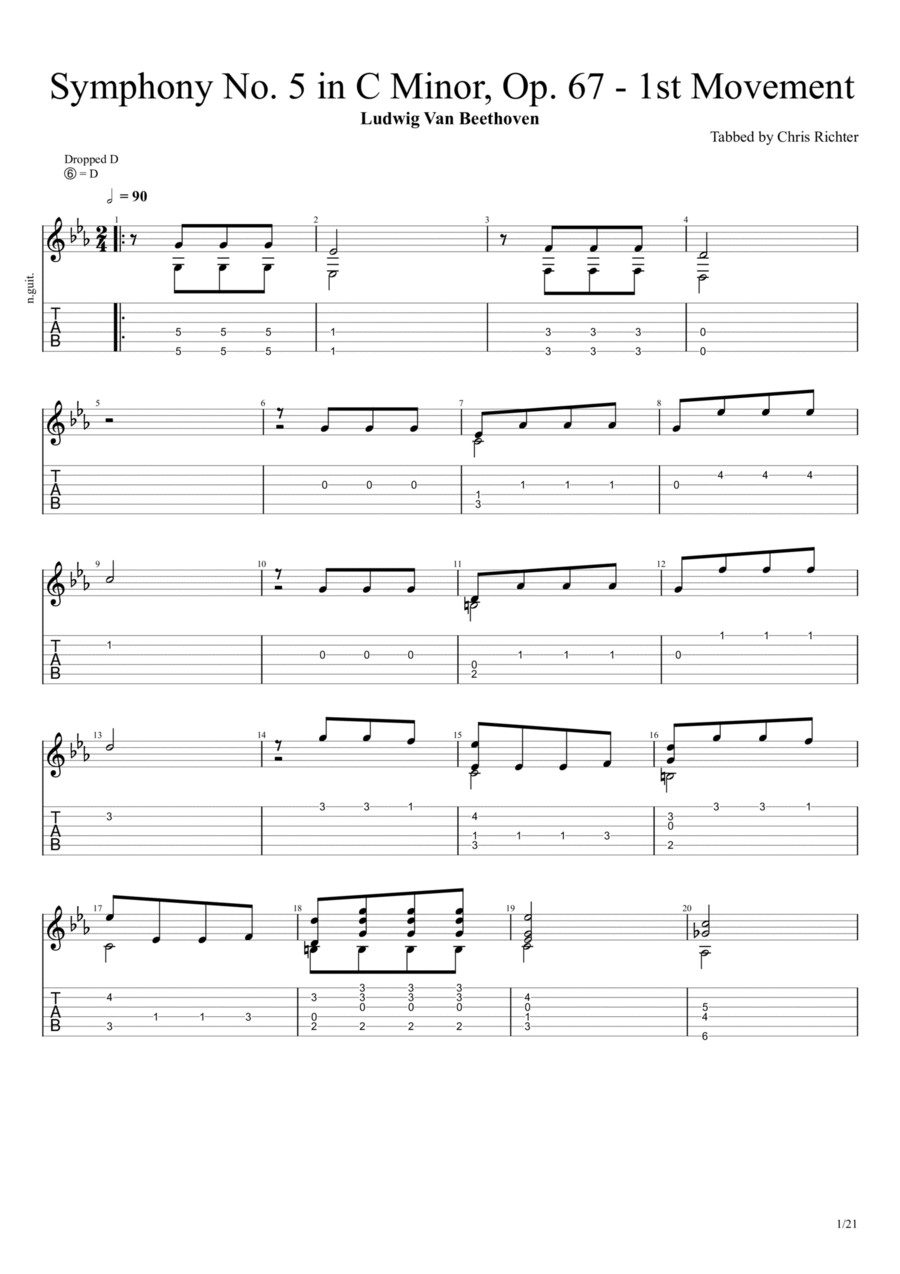5th symphony deals guitar
