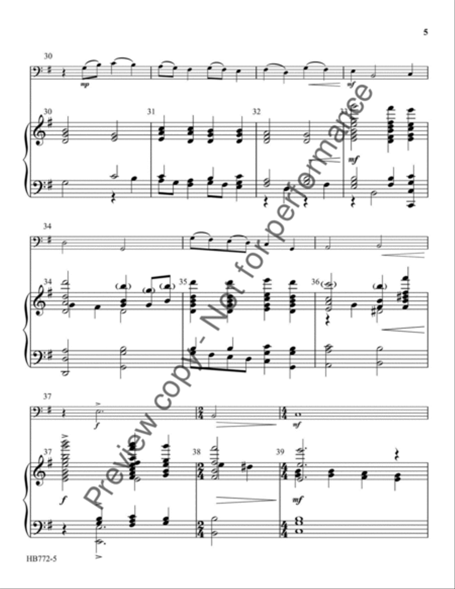 Wounded and Afflicted 5-Octaves scores gallery preview page 6