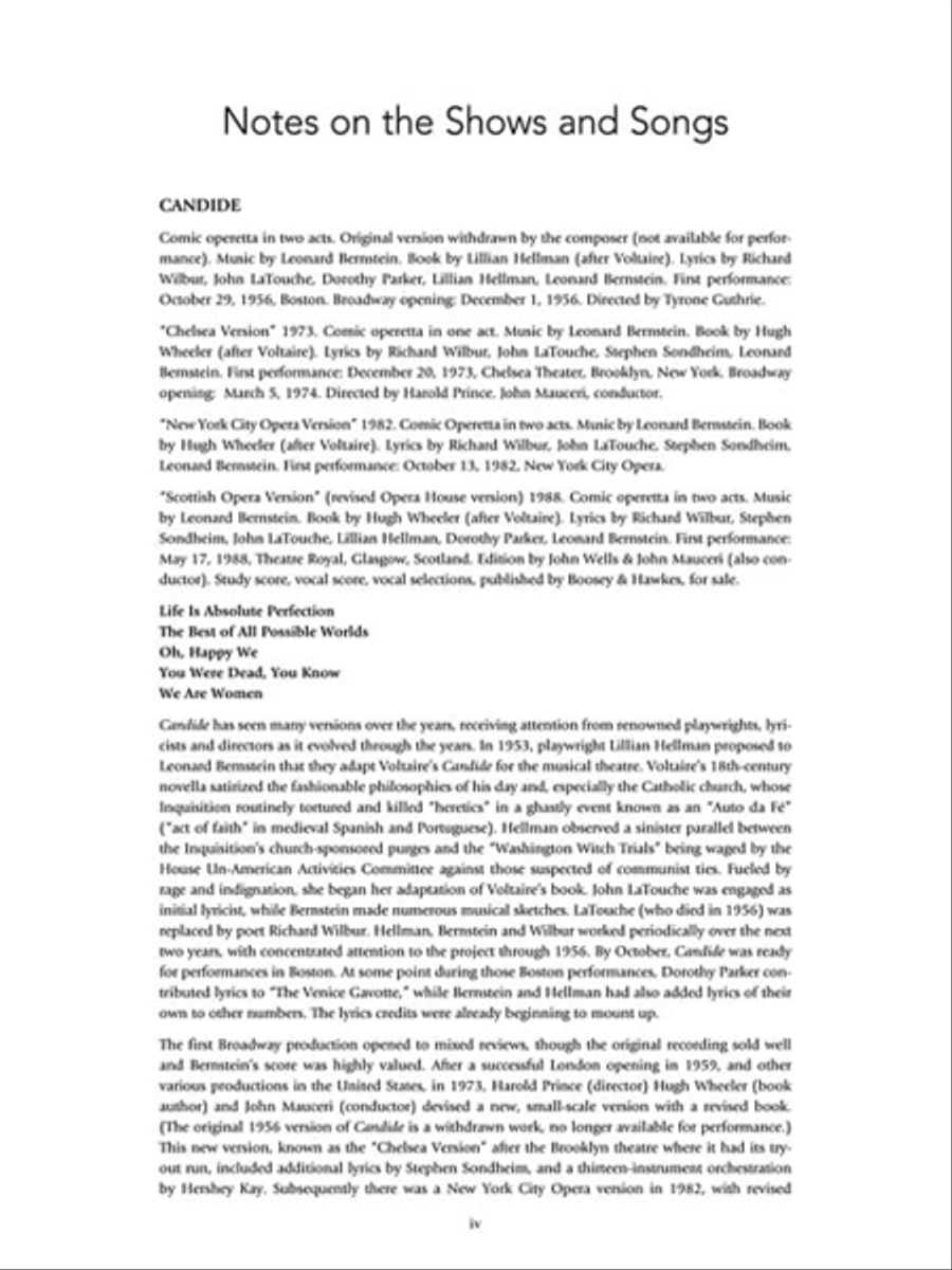 Bernstein Theatre Songs Piano Accompaniment scores gallery preview page 5