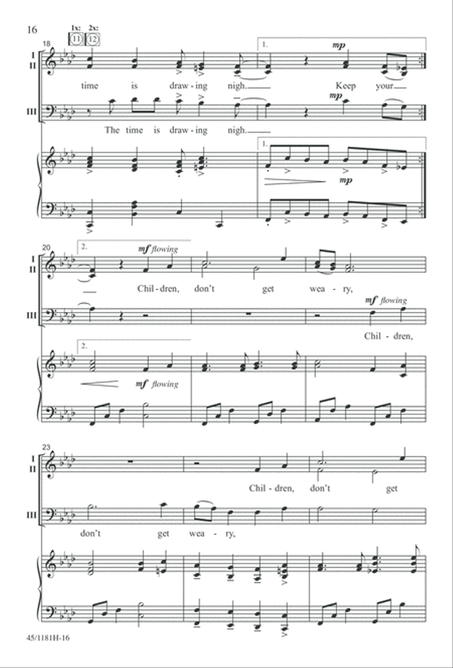 Contemporary Choral Classics 3-Part scores gallery preview page 16
