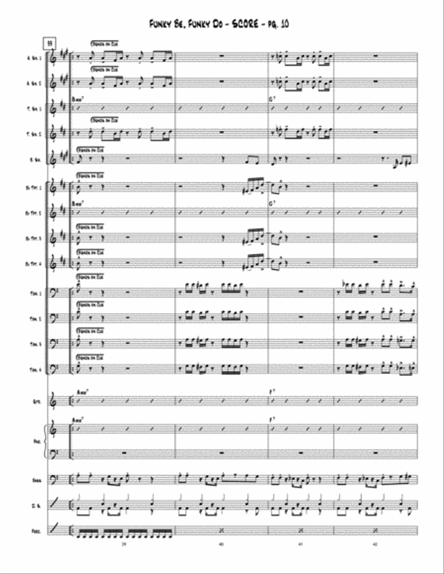 Funky Be, Funky Do Jazz Ensemble scores gallery preview page 11