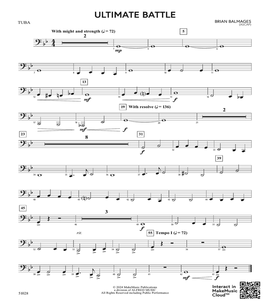Ultimate Battle: Tuba Ultimate Battle: Tuba Tuba scores gallery preview page 1