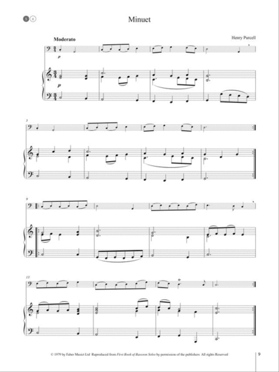Starke Töne - Fagott und Klavier Bassoon Solo scores gallery preview page 2
