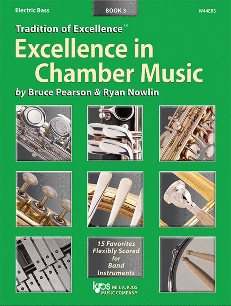 Book cover for Excellence In Chamber Music Bk 3 - Electric Bass
