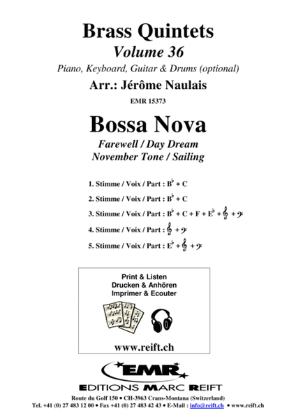 Brass Quintets Vol. 36: Bossa Nova image number null