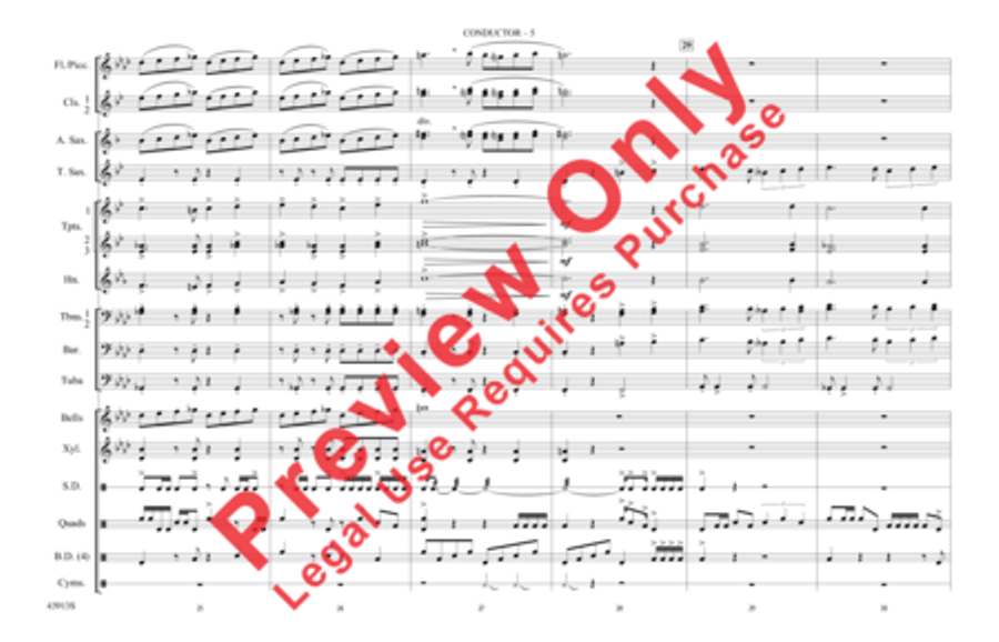 Con Slancio Marching Band scores gallery preview page 6