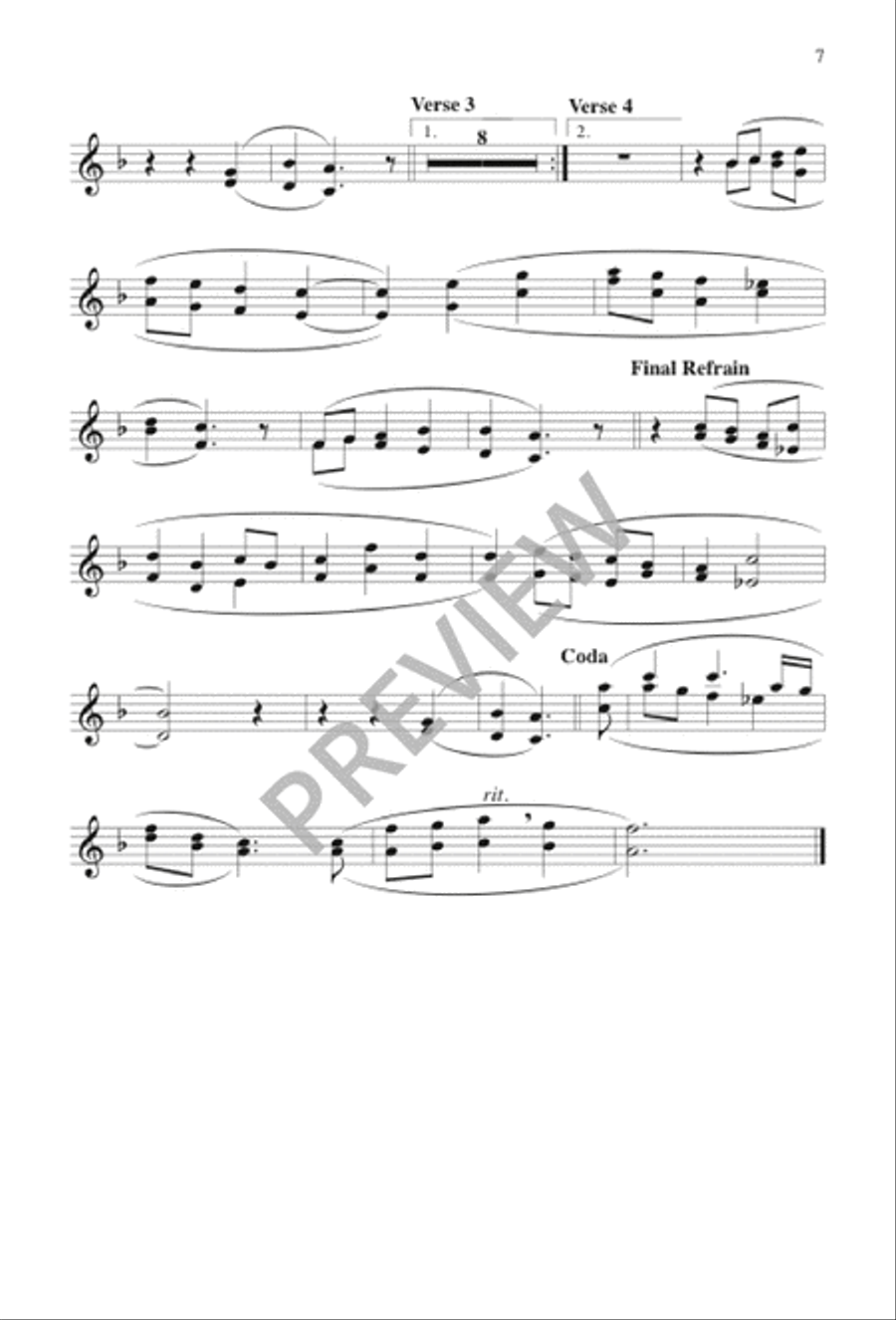 To You, O God 4-Part scores gallery preview page 7