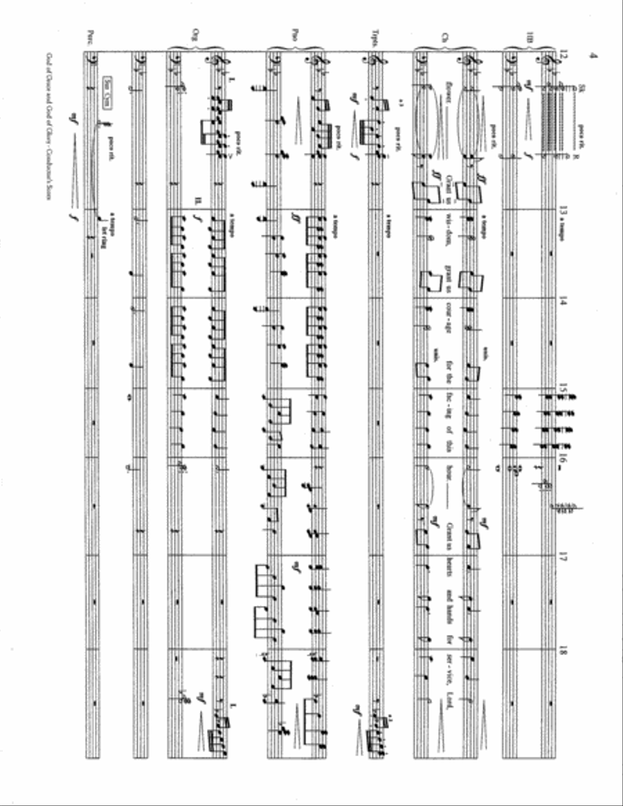 God of Grace and God of Glory Handbell Choir scores gallery preview page 4