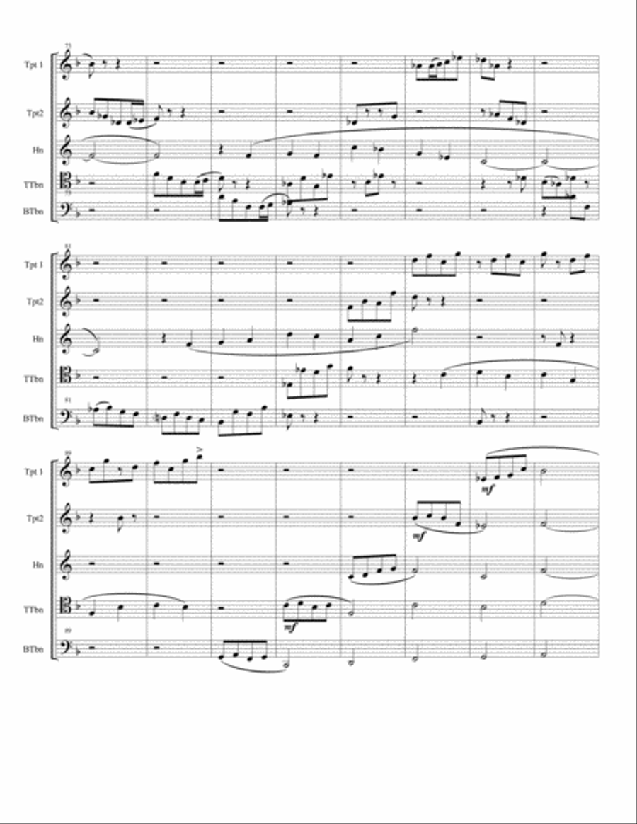 Brink One-Step for Brass Quintet Brass Quintet scores gallery preview page 4