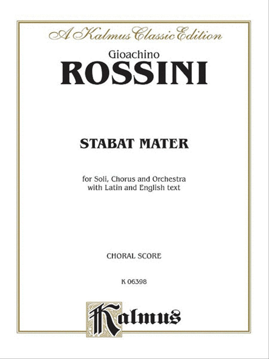 Stabat Mater 4-Part scores gallery preview page 1