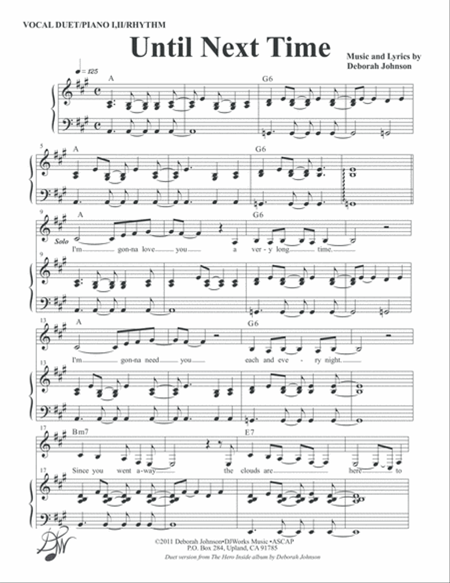 Until Next Time Jazz Ensemble scores gallery preview page 2