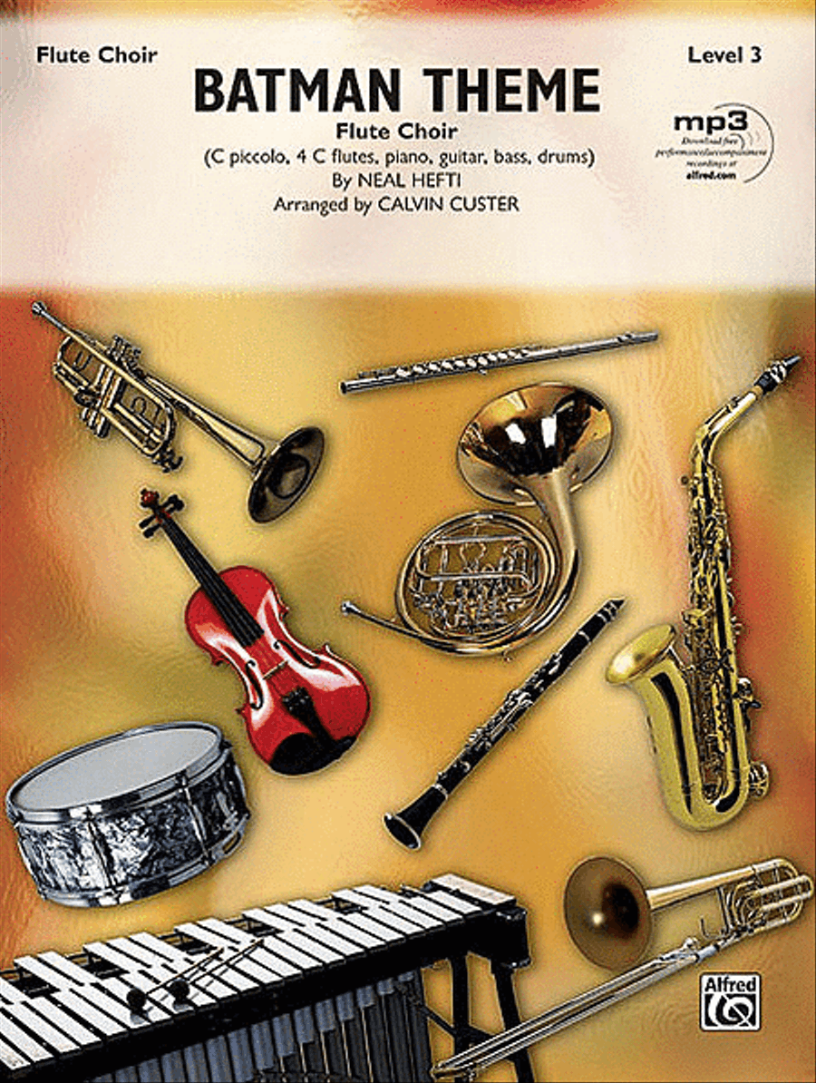 Batman Theme (from the Original TV Series) Flute Choir scores gallery preview page 1