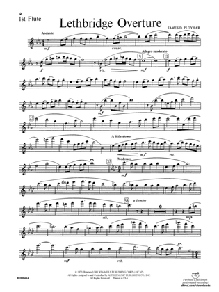 Lethbridge Overture: Flute