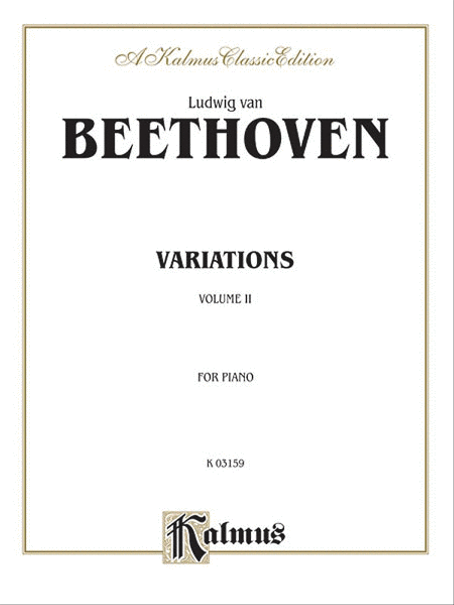 Variations, Volume 2 Piano Solo scores gallery preview page 1
