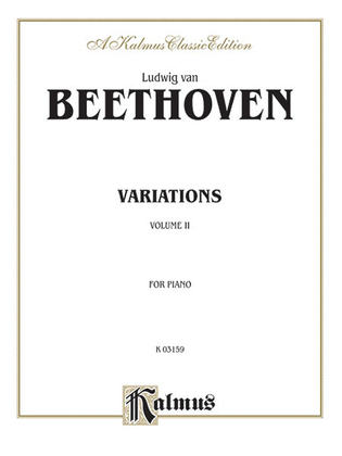 Book cover for Variations, Volume 2
