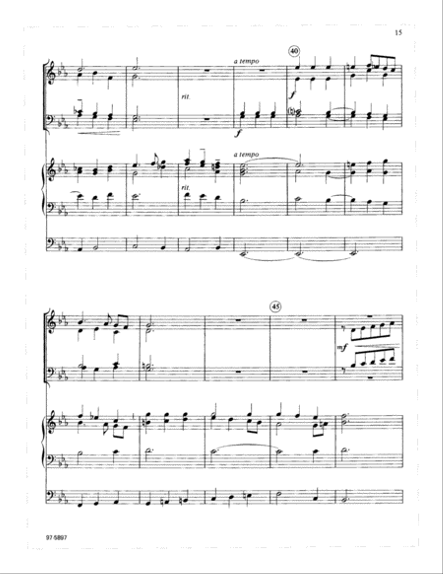 Three Hymns of Praise for Easter Trombone scores gallery preview page 14