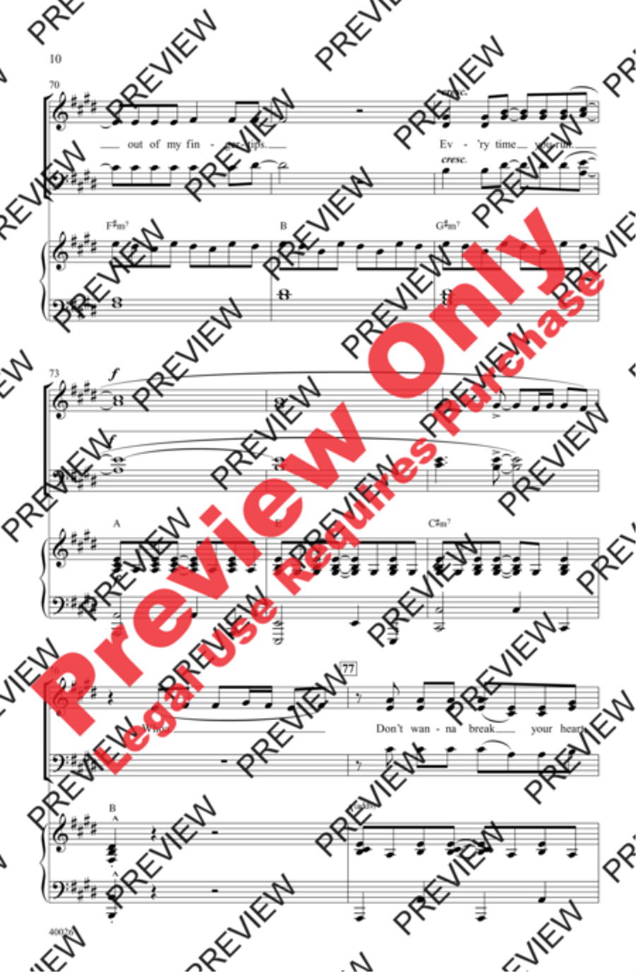Give Your Heart a Break - SoundTrax CD (CD only) Choir scores gallery preview page 10