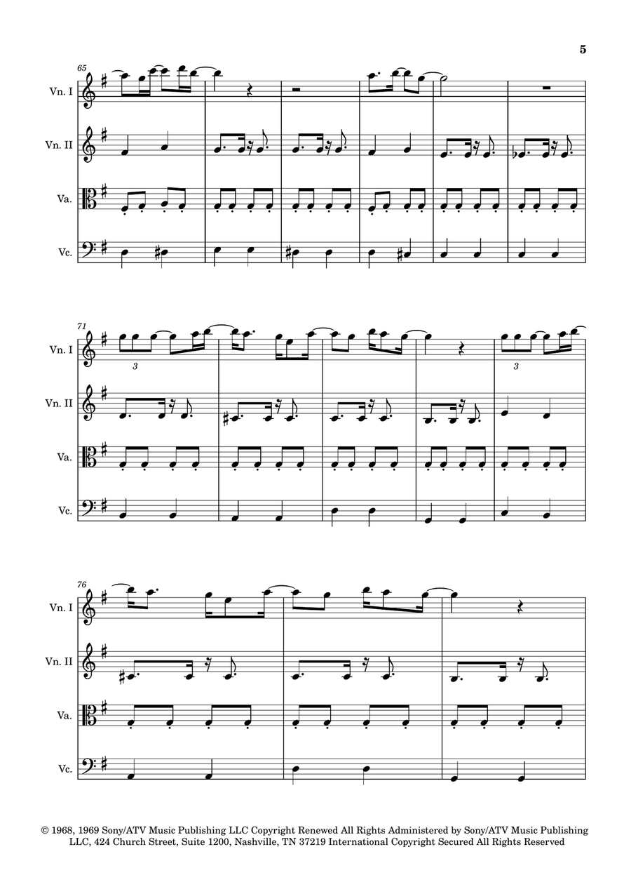 Blackbird String Quartet scores gallery preview page 5
