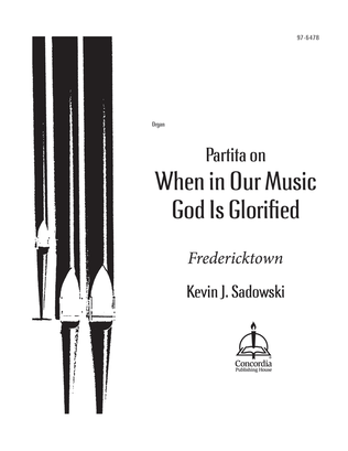 Book cover for Partita on When in Our Music God Is Glorified