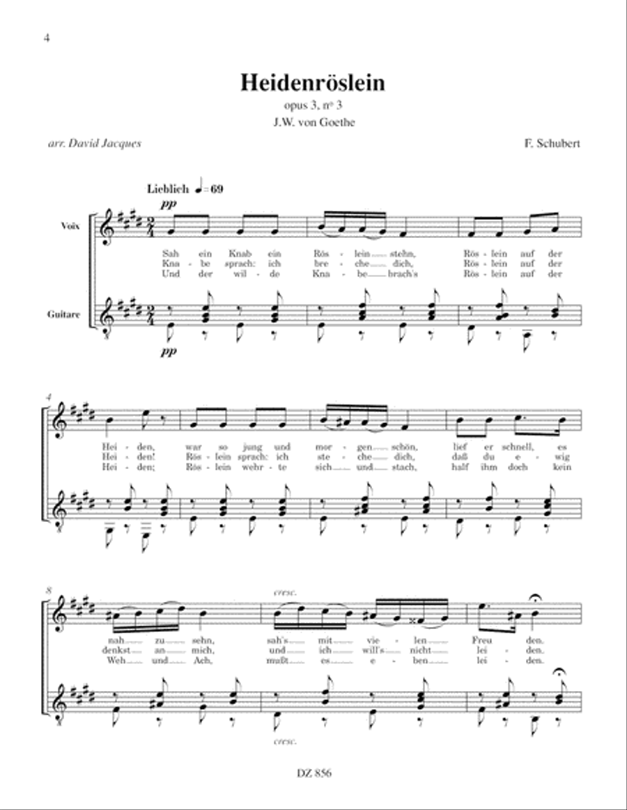 16 Lieder Classical Guitar scores gallery preview page 4
