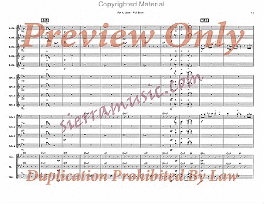 Fan It, Janet Big Band scores gallery preview page 16
