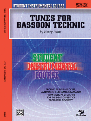 Book cover for Student Instrumental Course Tunes for Bassoon Technic