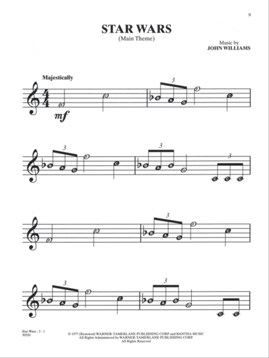 Selections from Star Wars for Recorder Recorder scores gallery preview page 3