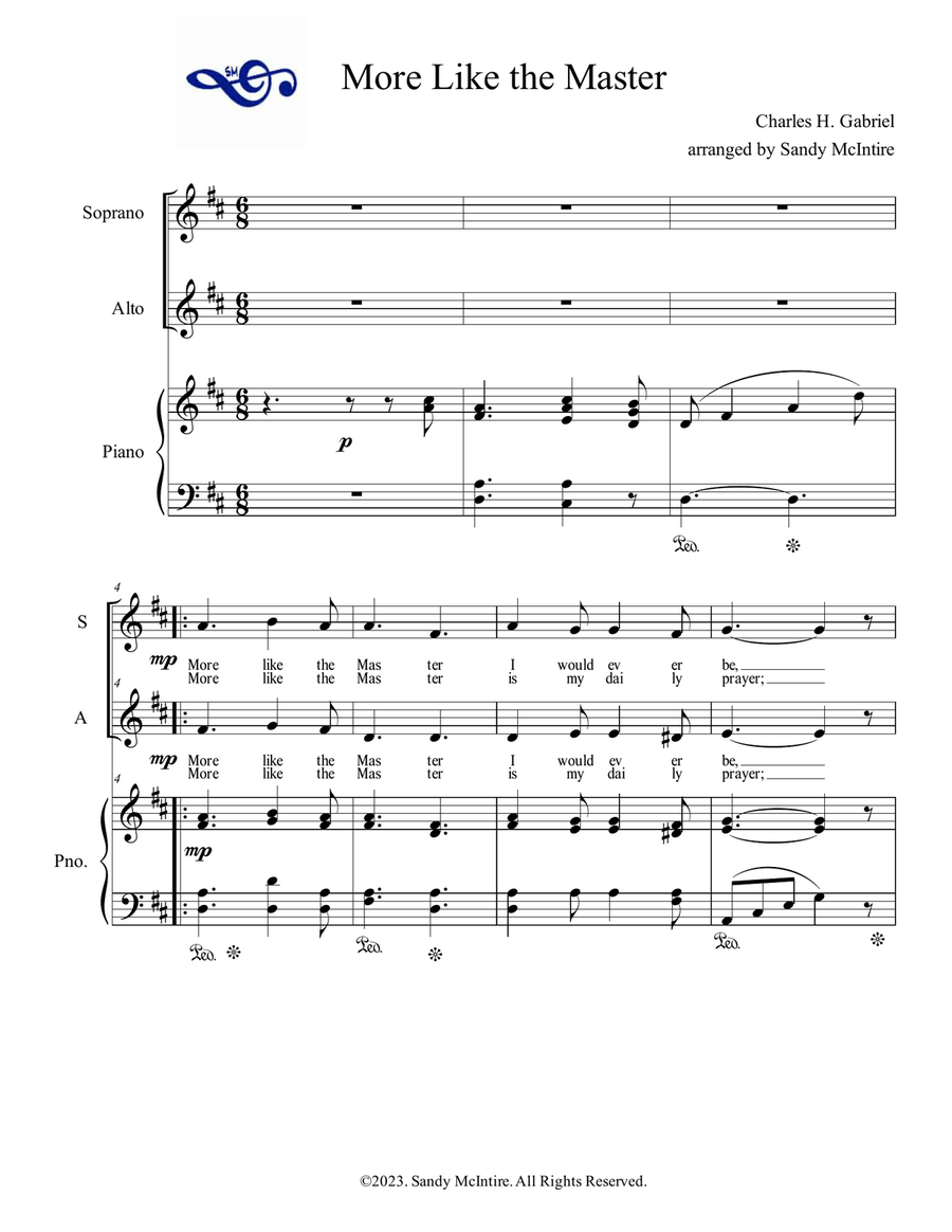 More Like the Master Alto Voice scores gallery preview page 1
