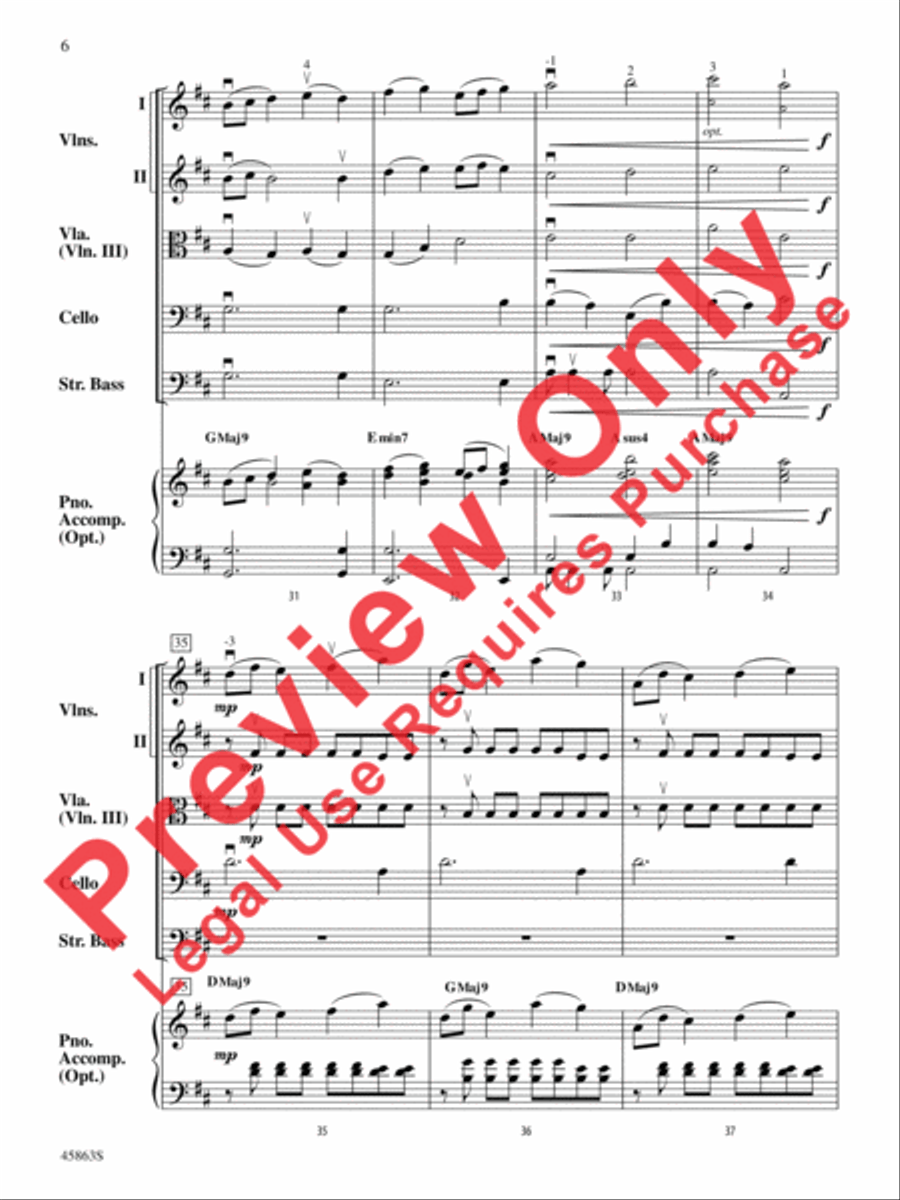 Dancing Kites String Orchestra scores gallery preview page 6