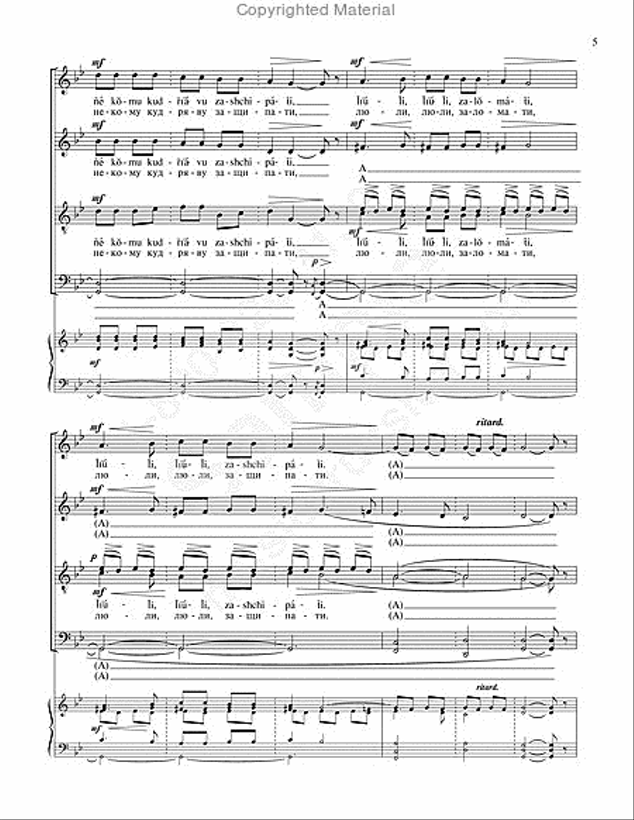 In the Field a Birch Tree 4-Part scores gallery preview page 4