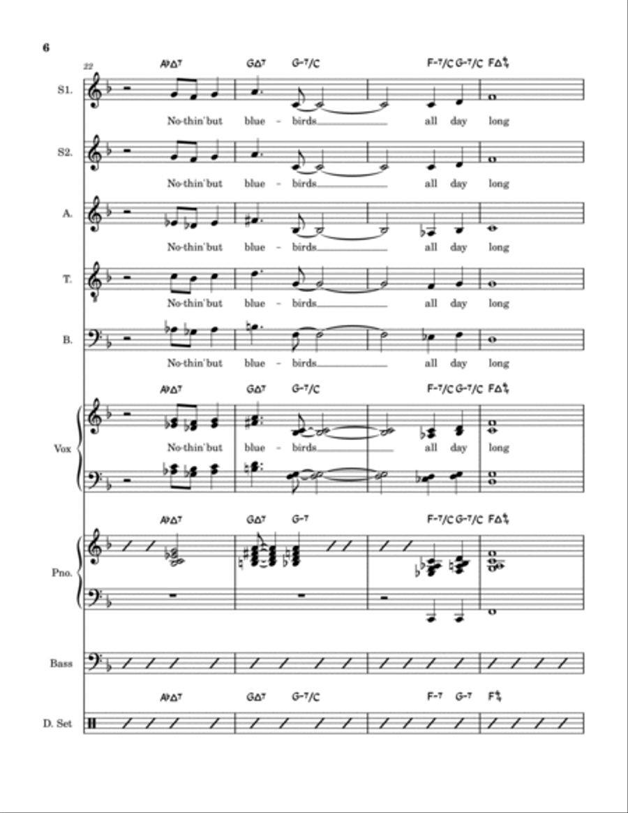 Blue Skies Jazz Ensemble scores gallery preview page 6