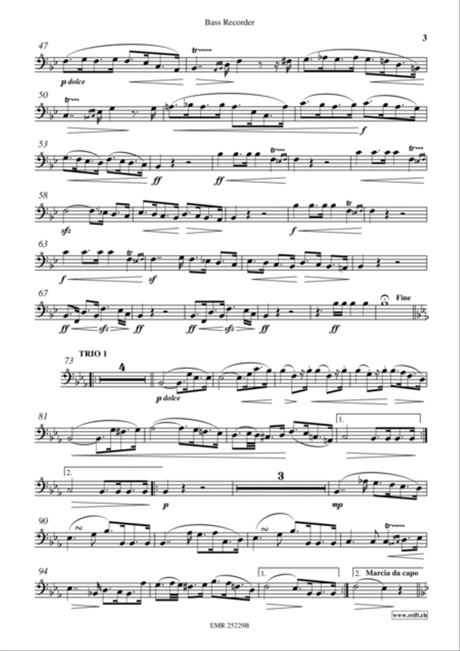 2 Marches 2 Marches Bass Recorder scores gallery preview page 4