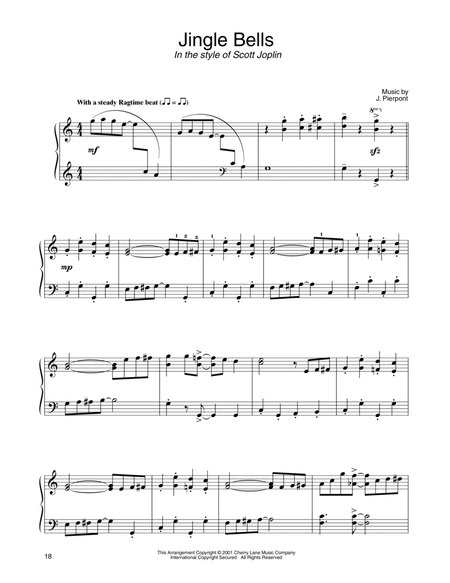 Jingle Bells (in the style of Scott Joplin) (arr. Carol Klose)