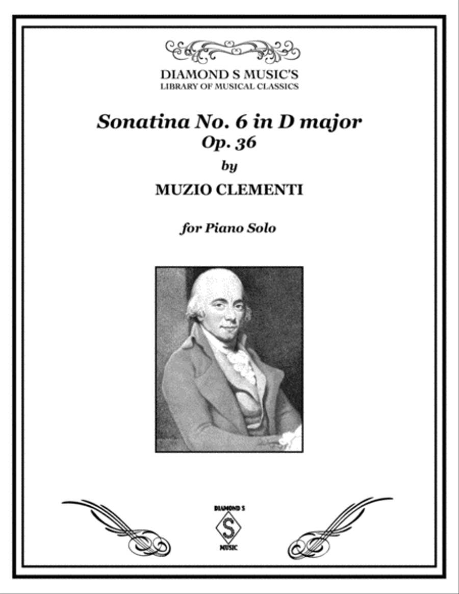 Piano Sonatina No.6 in D major, Op. 36 - Clementi - Piano Solo image number null