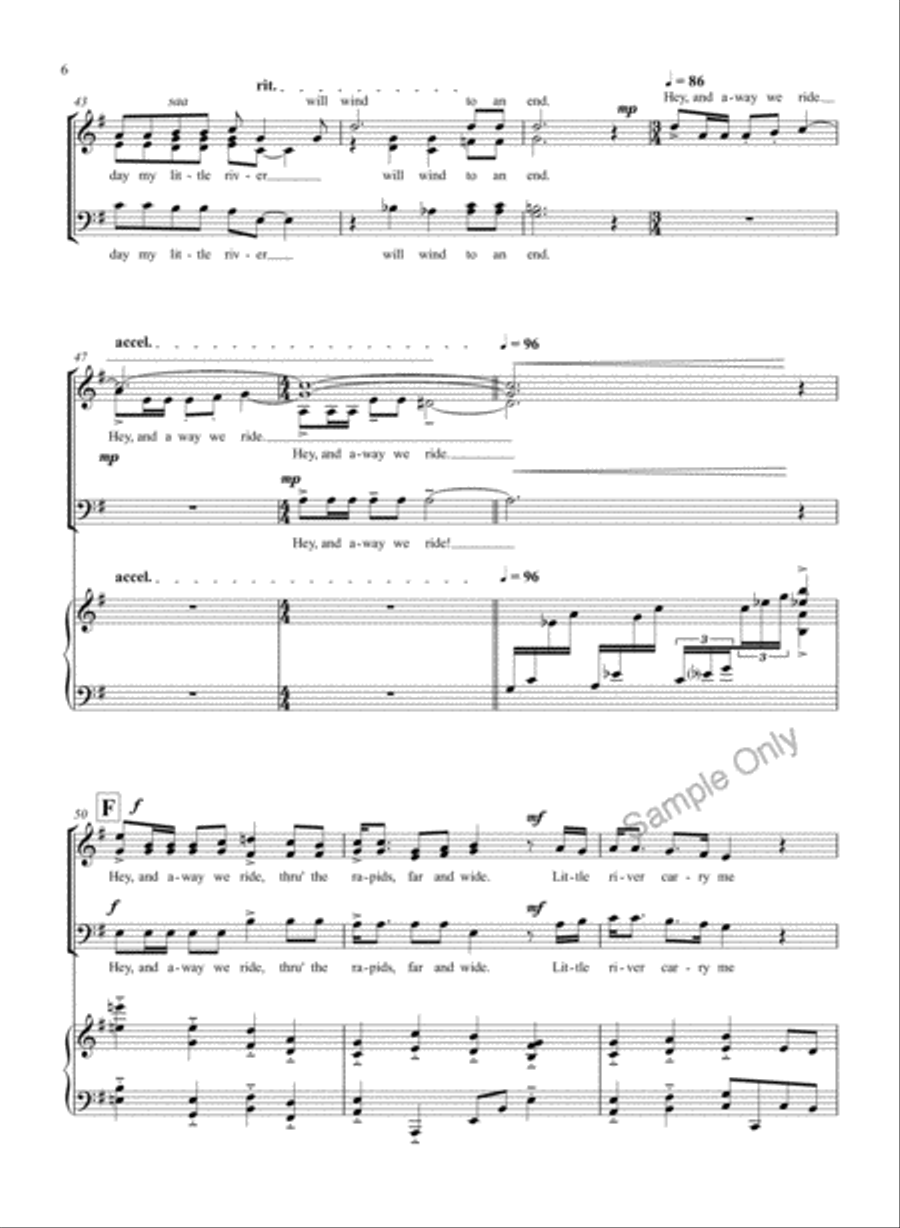 All The Little Rivers 3-Part scores gallery preview page 6