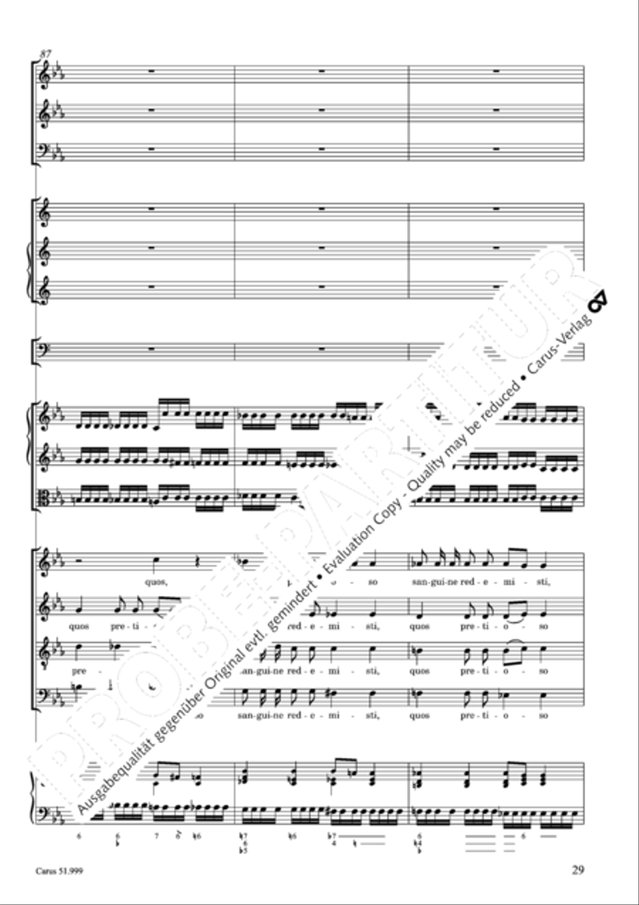 Te Deum Te Deum 4-Part scores gallery preview page 30