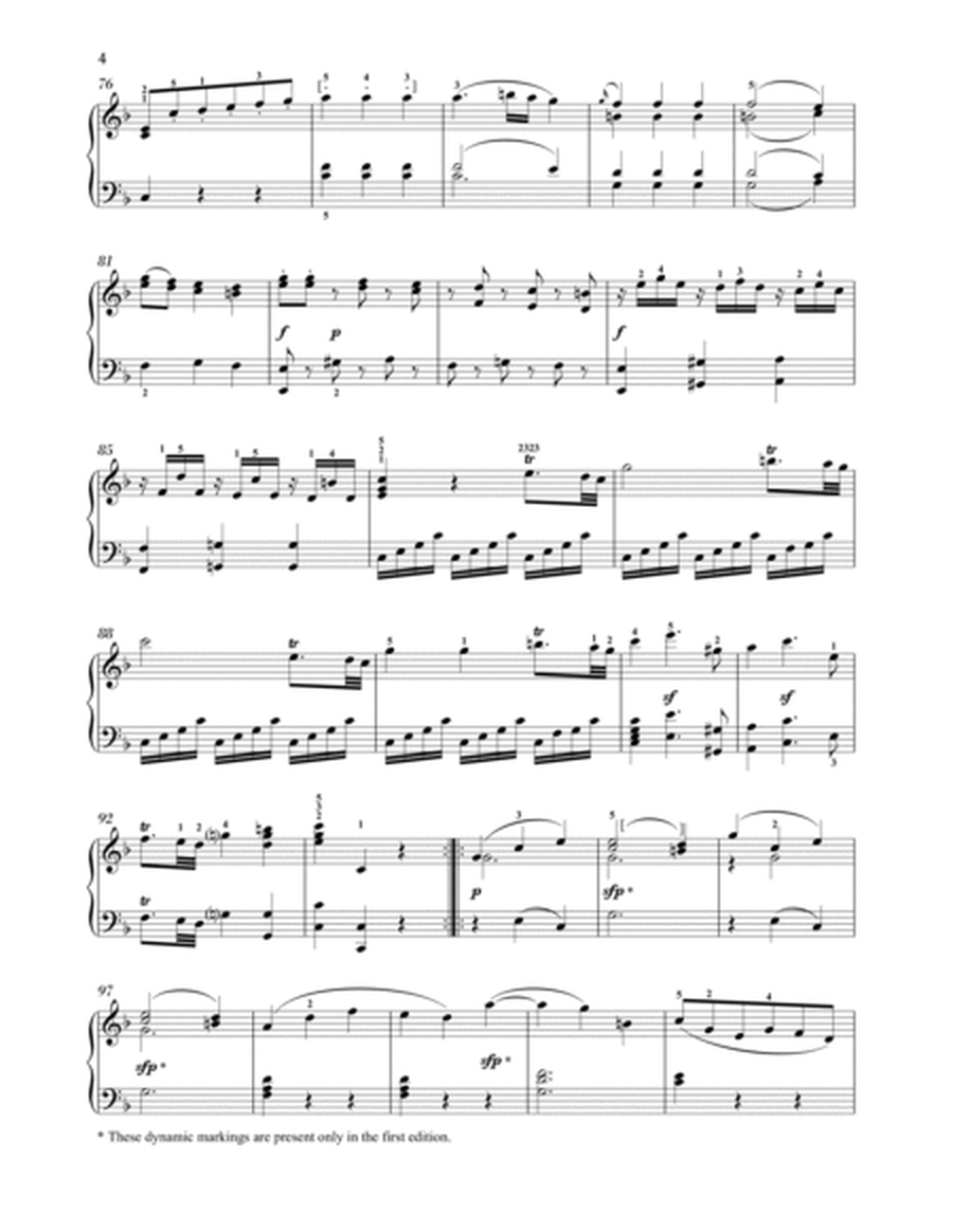 Piano Sonata In F Major, K. 332