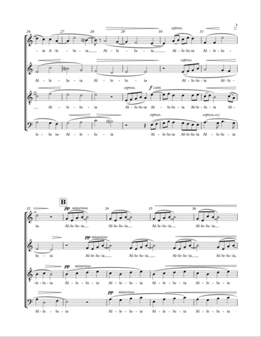 Alleluia 4-Part scores gallery preview page 4