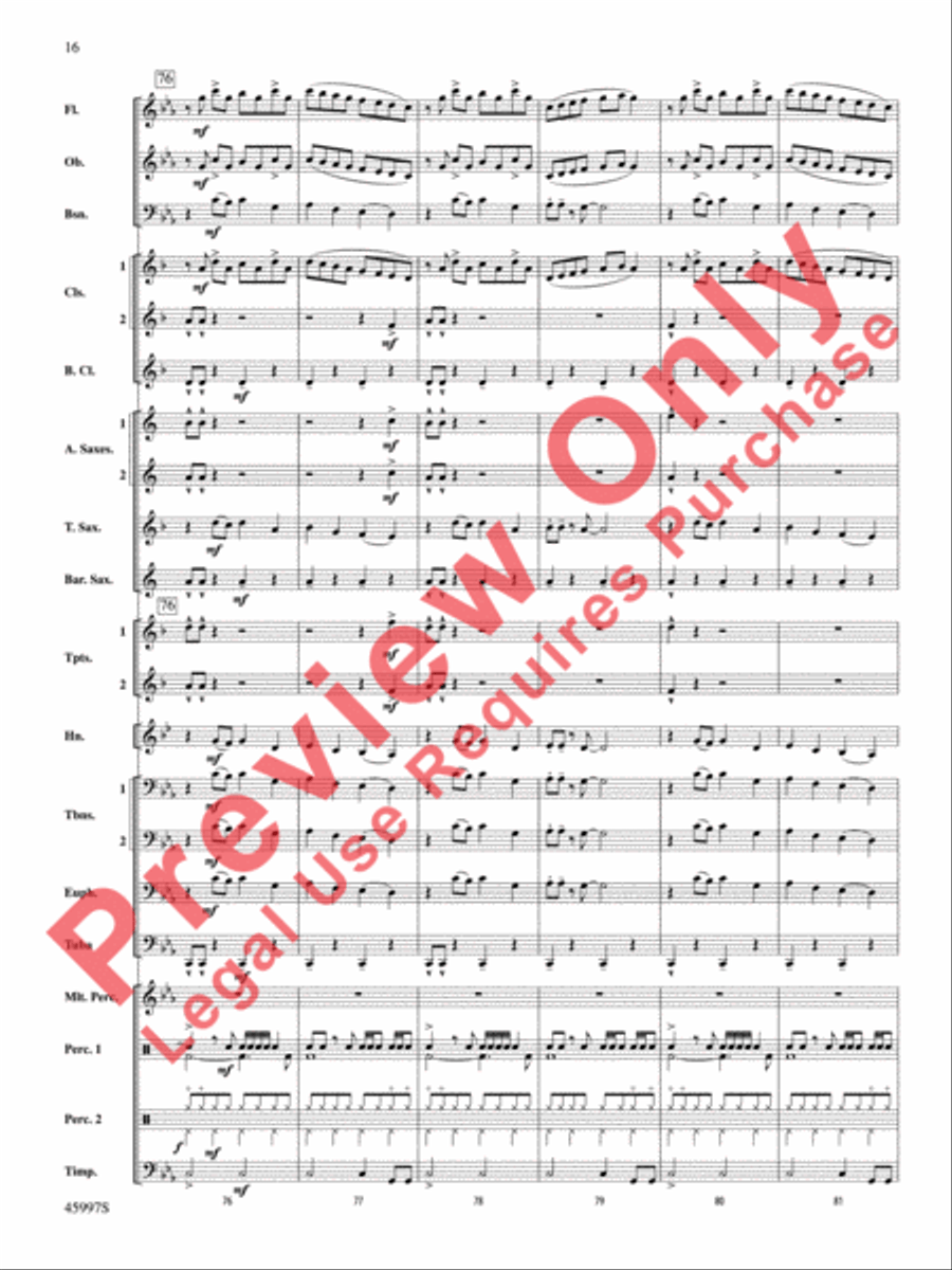 1st and Goal 1st and Goal Concert Band scores gallery preview page 17