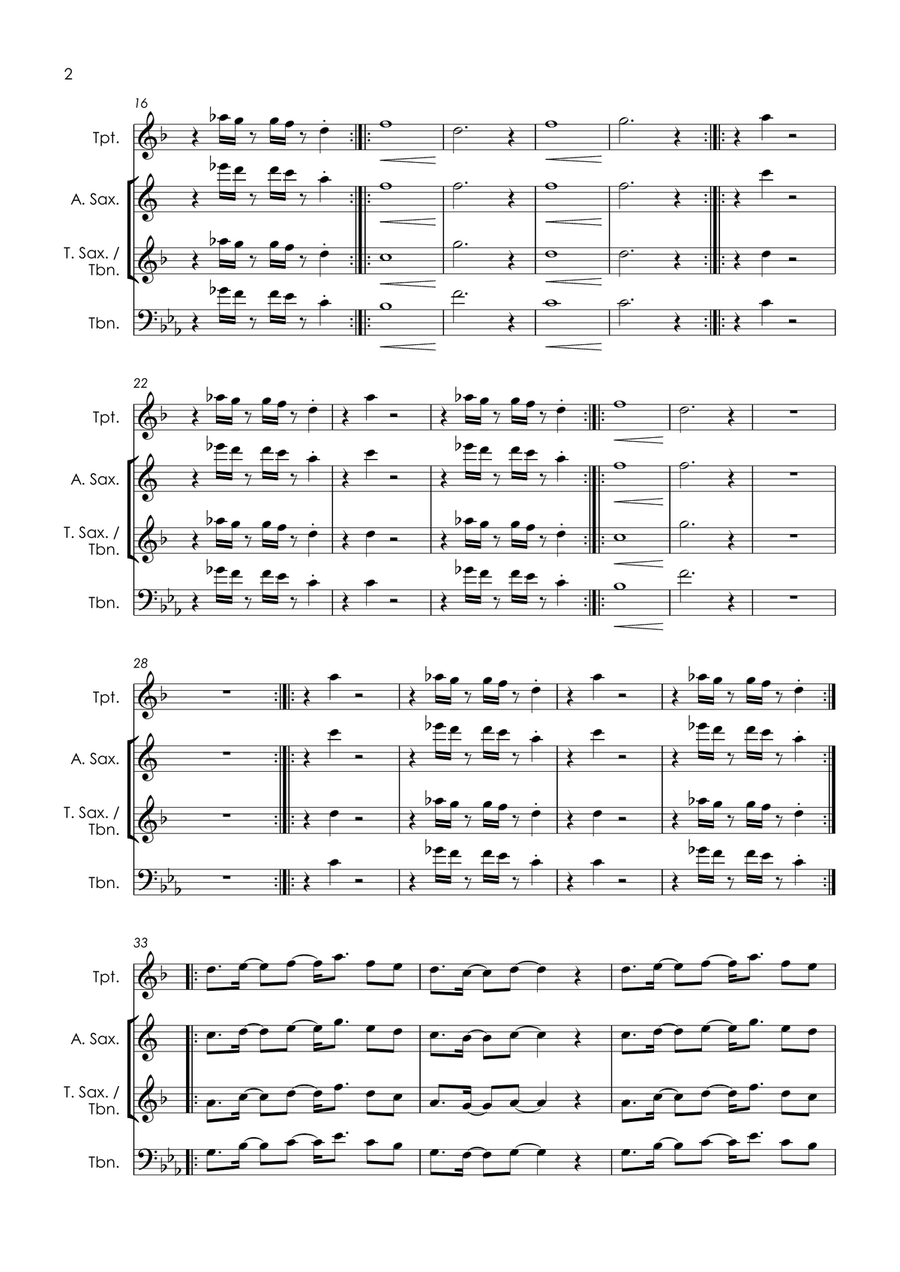 That's The Way (i Like It) Alto Saxophone scores gallery preview page 4